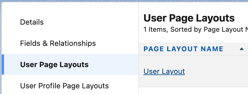 Image of user page layouts