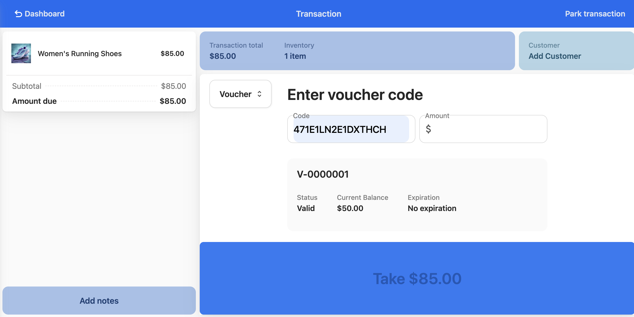 Image of voucher transaction 1