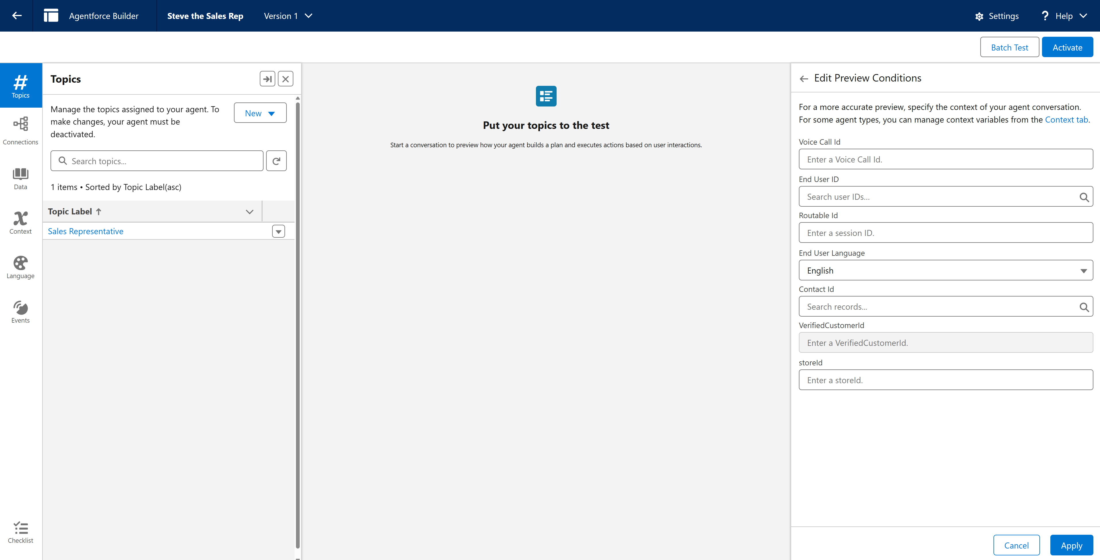 Text agent context and more