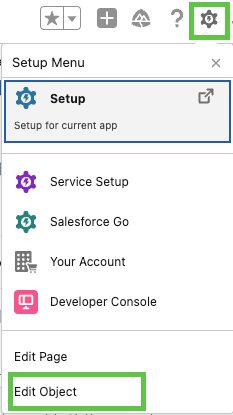 Edit Object in Salesforce