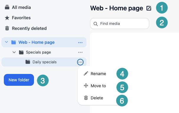 View images in media manager