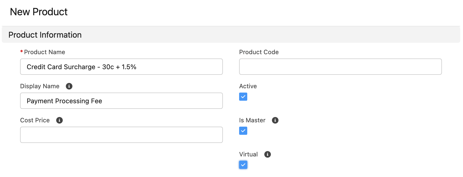 Surcharge product configuration in Salesforce