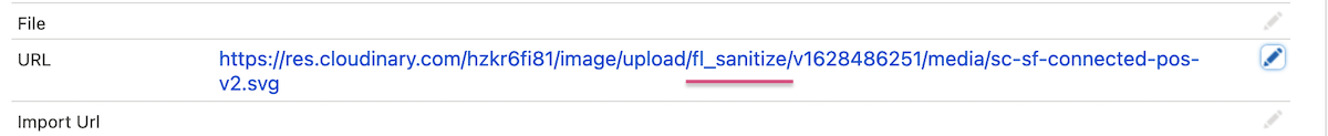 Media url field snapshot