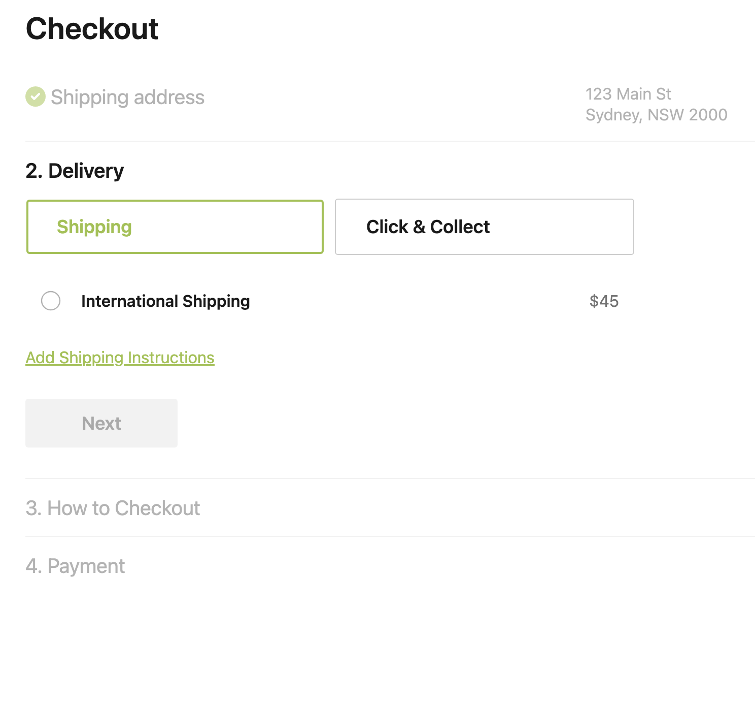 Shipping Notes