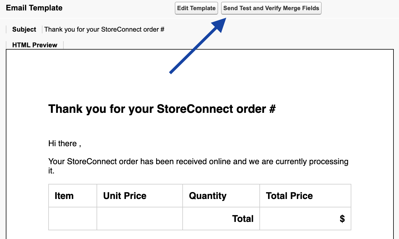 Test Email Template