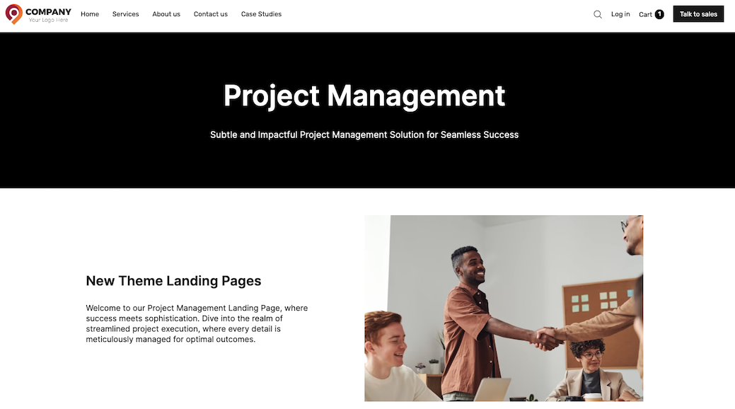 Corporate Landing