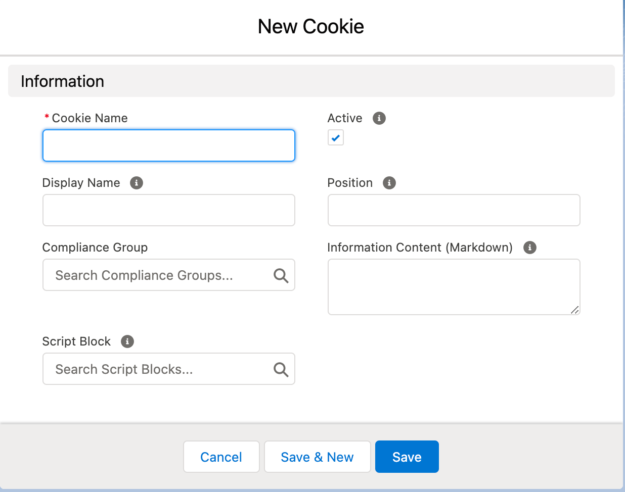 New Cookie