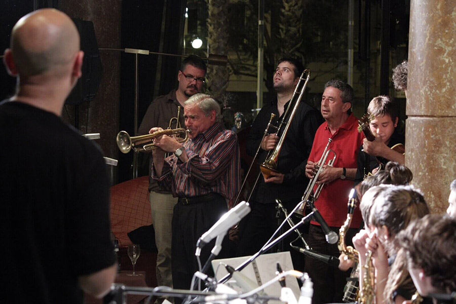 2009 Concert by the Sant Andreu Jazz Band at the Jazz Club of the Café Vienès of the Casa Fuster hotel