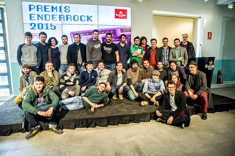2015 - Group photo of the 2015 Enderrok awards. Joan Chamorro Presenta La Màgia De La Veu received the 2015 Enderrock Award for best album and the album Joan Chamorro Presenta Rita Payés received the 2015 Enderrock Award for best new jazz project.