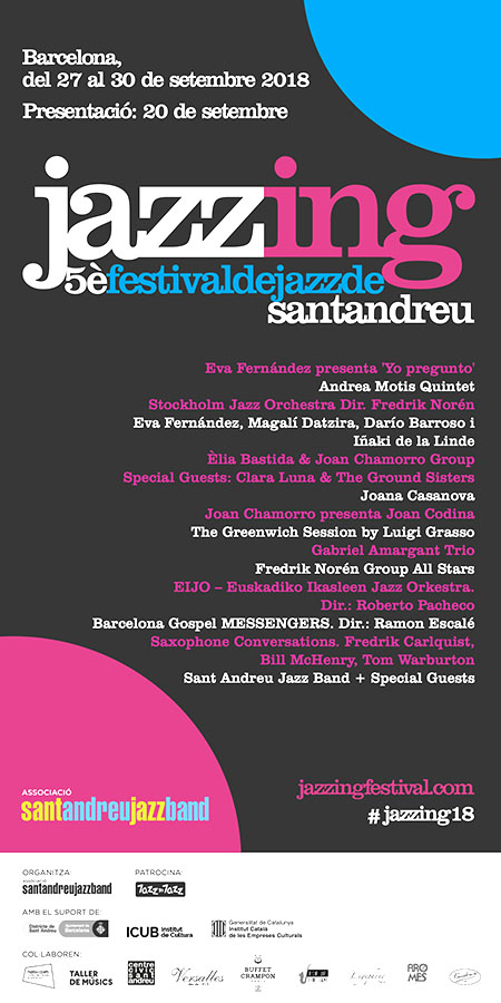 2018 - Jazzing Festival Poster