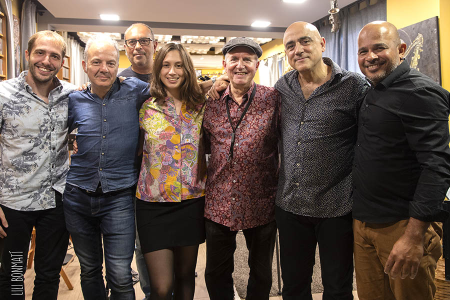 2021 - Photo of part of the musicians involved in the album "Élia Bastida meets Scott Hamilton"
