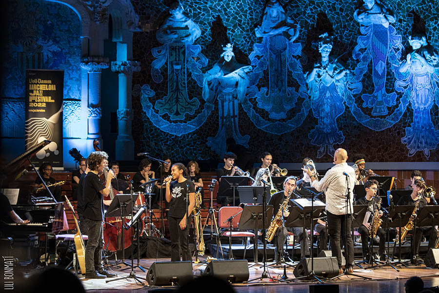 2022 - Concert at the Palau - Sant Andreu Jazz Band Passing the torch! Koldo Munné and Anna-Ndiaye