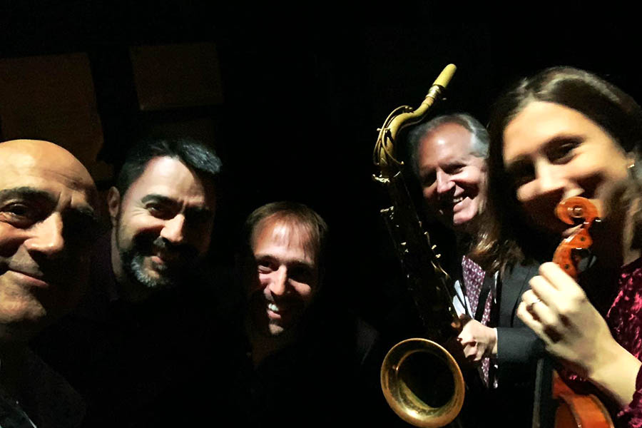 2022 - Èlia Bastida , Scott Hamilton, Joan Chamorro, Arnau Julià, Josep Monné, concert at Noisy-le-Grand, France