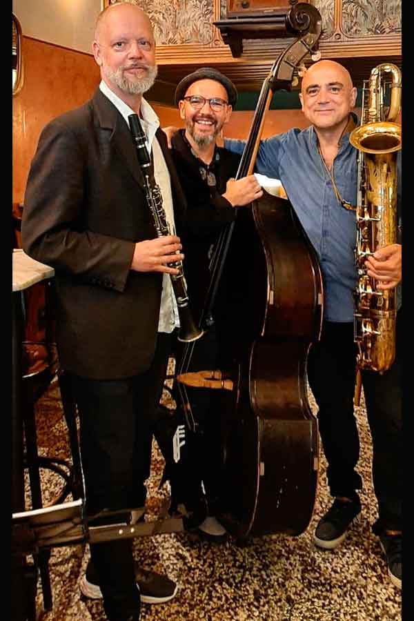 2023 - Fredrik Carlquist, Joan Chamorro & Jordi Mestres at the Café del Centre