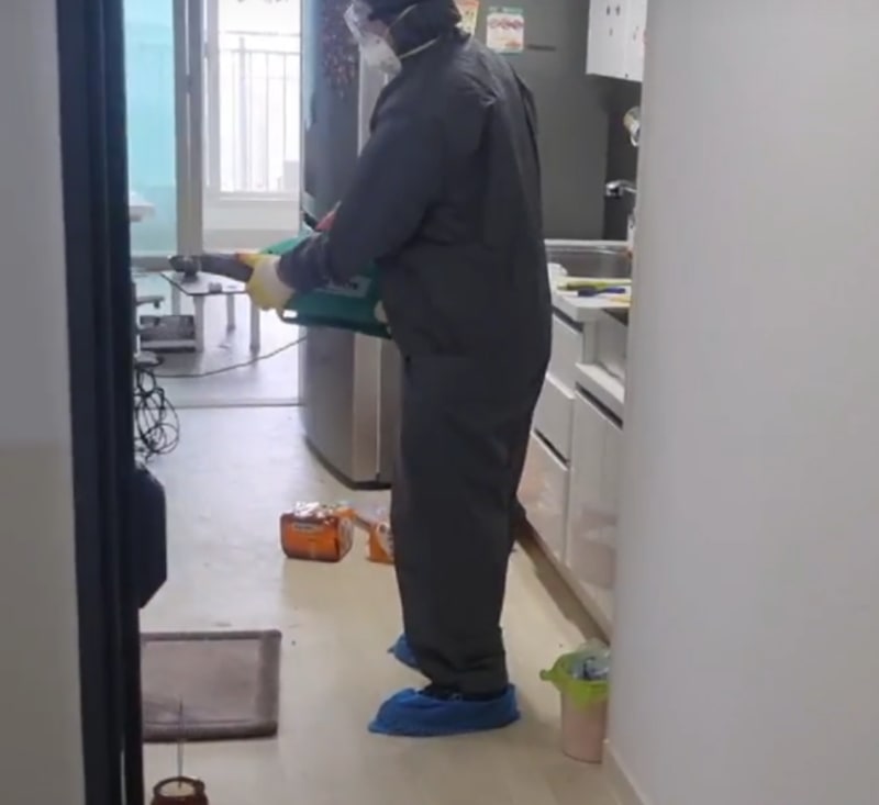 고독사 현장 특수청소와 소독, 원룸 복원까지 현장 사진