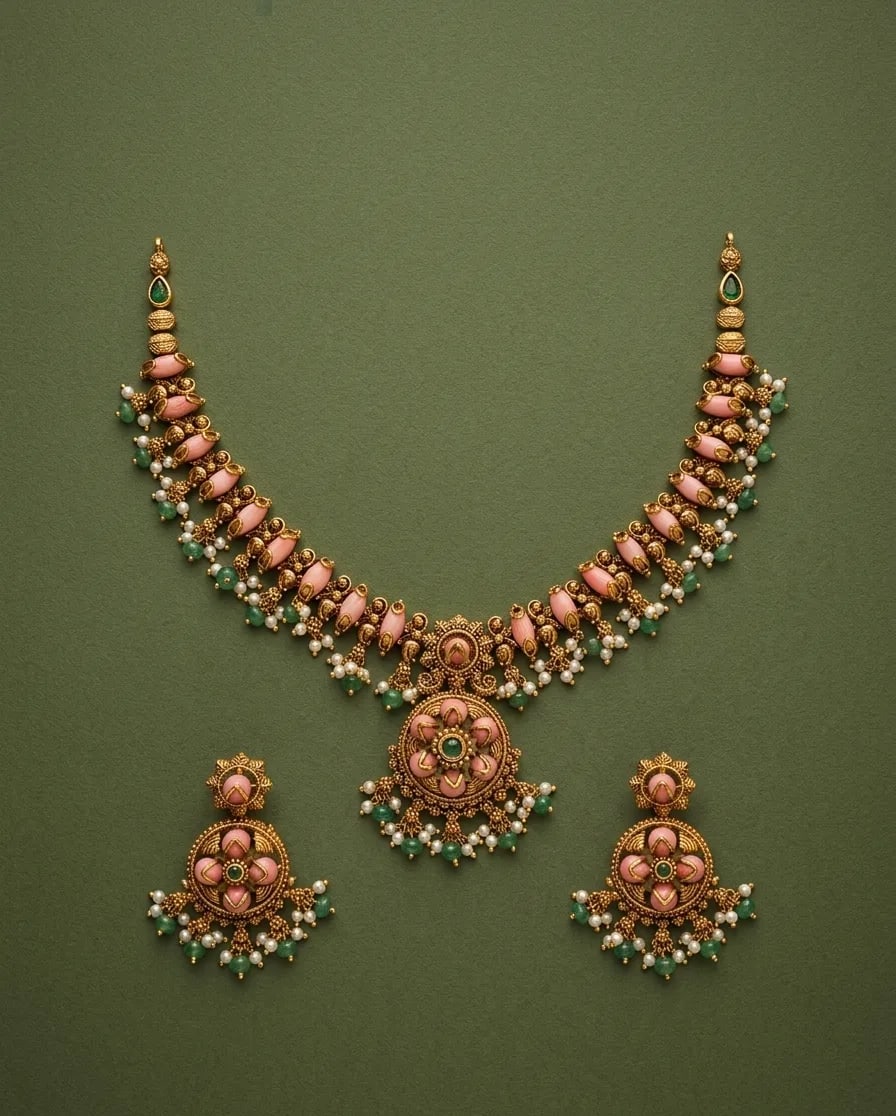 Pavizhamalar Necklace Set