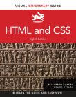 Book cover of HTML and CSS: Visual QuickStart Guide