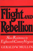 Book cover of Flight and Rebellion: Slave Resistance in Eighteenth-Century Virginia