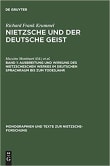Book cover of Nietzsche und der deutsche Geist, 4 vols.