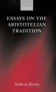 Book cover of Essays on the Aristotelian Tradition