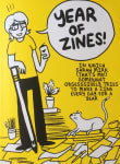 Book cover of Year of Zines: In Which Sarah Mirk (That’s Me) Somewhat Obsessively Tries to Make a Zine Every Day for a Year