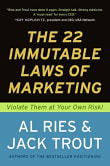 Book cover of The 22 Immutable Laws of Marketing: Violate Them at Your Own Risk!