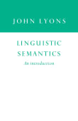 Book cover of Linguistic Semantics: An Introduction