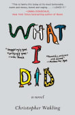 Book cover of What I Did