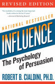 Book cover of Influence: The Psychology of Persuasion