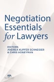 Book cover of Negotiation Essentials for Lawyers