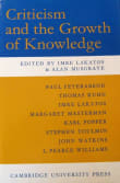 Book cover of Criticism and the Growth of Knowledge