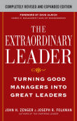 Book cover of The Extraordinary Leader.:Turning Good Managers Into Great Leaders