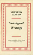 Book cover of Vilfredo Pareto: Sociological Writings