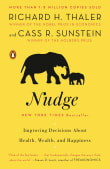 Book cover of Nudge: Improving Decisions about Health, Wealth, and Happiness