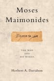 Book cover of Moses Maimonides: The Man and His Works