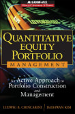 Book cover of Quantitative Equity Portfolio Management: An Active Approach to Portfolio Construction and Management