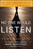 Book cover of No One Would Listen: A True Financial Thriller