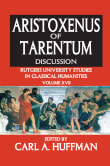 Book cover of Aristoxenus of Tarentum