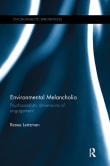 Book cover of Environmental Melancholia: Psychoanalytic dimensions of engagement