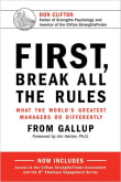 Book cover of First, Break All the Rules: What the World's Greatest Managers Do Differently