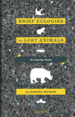 Book cover of Brief Eulogies for Lost Animals