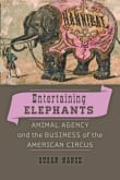 Book cover of Entertaining Elephants: Animal Agency and the Business of the American Circus