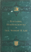 Book cover of Personal Reminiscences, Anecdotes, and Letters of Gen. Robert E. Lee