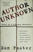 Book cover of Author Unknown: On the Trail of Anonymous