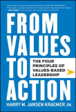 Book cover of From Values to Action: The Four Principles of Values-Based Leadership