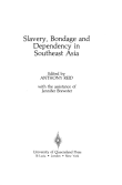 Book cover of Slavery, Bondage, and Dependency in Southeast Asia