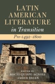 Book cover of Latin American Literature in Transition Pre-1492-1800