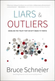 Book cover of Liars and Outliers: Enabling the Trust that Society Needs to Thrive