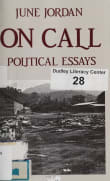 Book cover of On Call: Political Essays