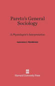 Book cover of Pareto's General Sociology